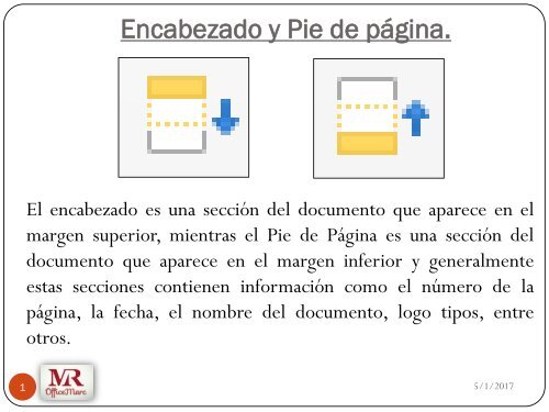 Encabezado y Pie de Página
