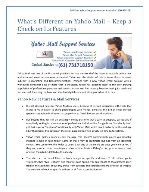 What s Different On Yahoo Mail Keep A Check On Its Features