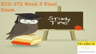 ECO 372 Week 5 Final Exam