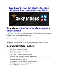 Serp Digger Detail Review and Serp Digger $22,700 Bonus