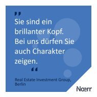 Berlin: Rechtsanwälte (m/w) Real Estate