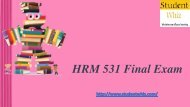 HRM 531 Final Exam