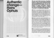 FORUM 06 NL Horizon : AetA - Authentic change - Hans Ophuis