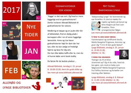 Allerød Bibliotekers arrangementer januar-februar 2017