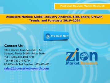 Actuators Market, 2016 - 2024