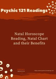 Natal Horoscope Reading, Natal Chart and their Benefits