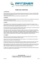 PPG Terms and Conditions