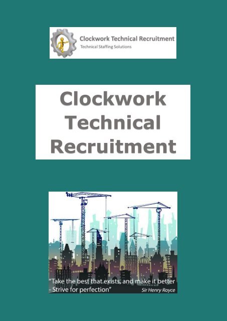 Clockwork Tech Clockwork Technical Brochure