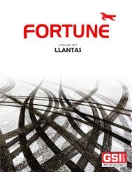 CATALOGO LLANTAS FORTUNE Enero 2017