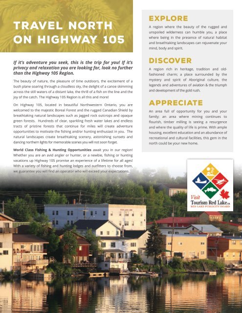 Highway 105 Adventure Guide