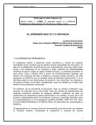 El aprender adulto y a distancia - Lorenzo García Aretio