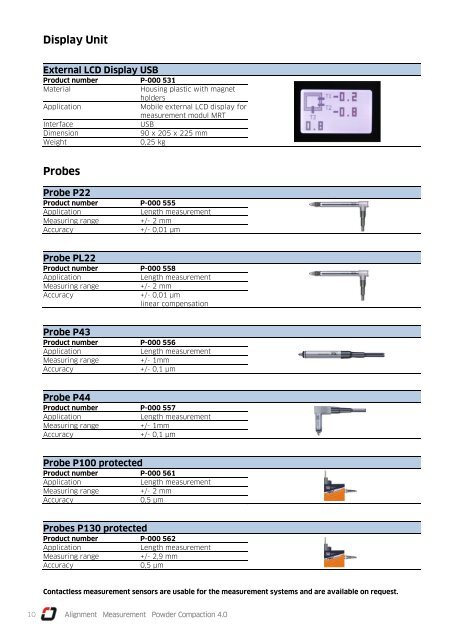 Catalogue Measurement Technology ProGrit