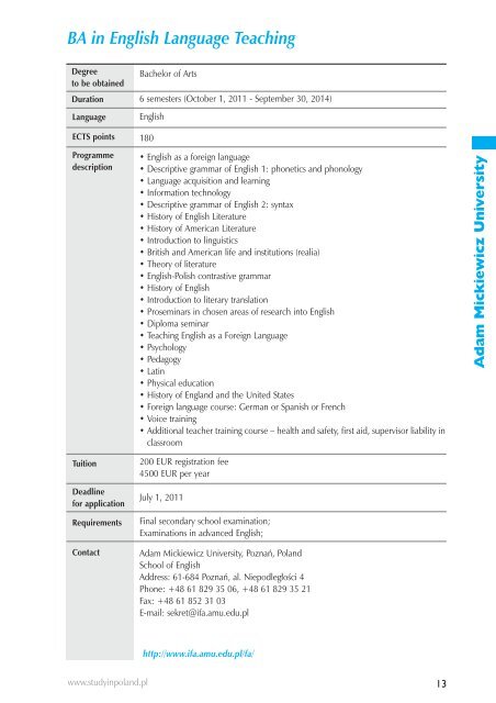 Programme Guide - Study in Poland