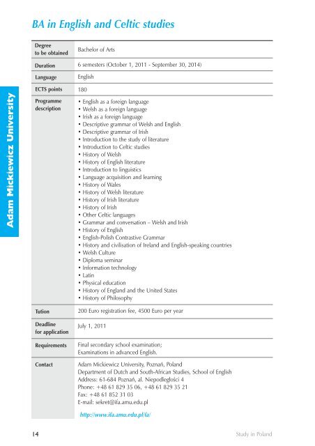 Programme Guide - Study in Poland