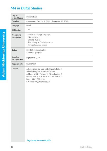 Programme Guide - Study in Poland