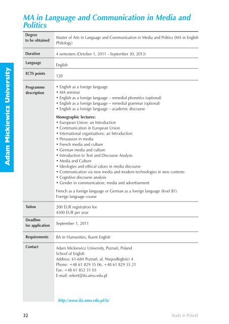 Programme Guide - Study in Poland