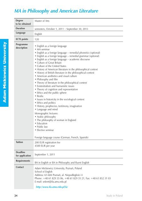 Programme Guide - Study in Poland