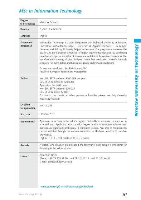 Programme Guide - Study in Poland