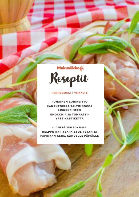 Makuviikko Reseptivihko 2 PERHE PE