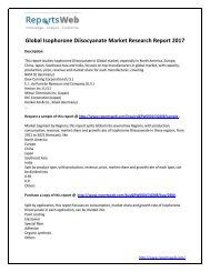 Global Isophorone Diisocyanate Market Research Report 2017