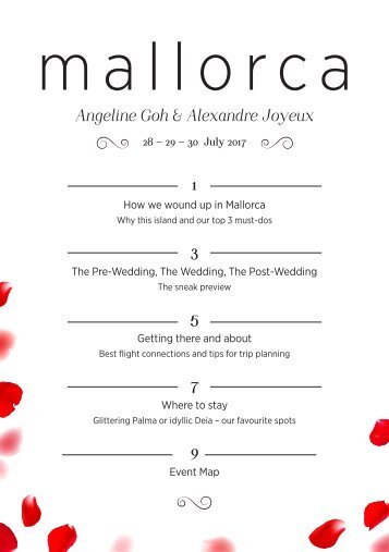 Angeline Alexandre Wedding Information Booklet