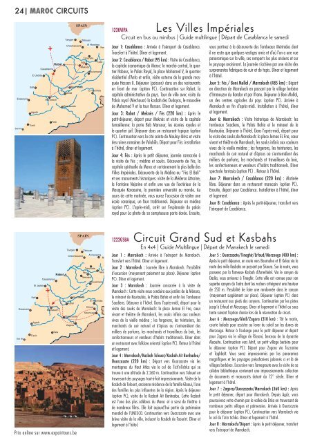 Brochure Malte Tunisie Maroc
