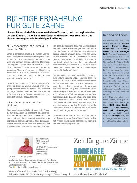 Gesundheitsmagazin 2016