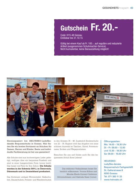 Gesundheitsmagazin 2016