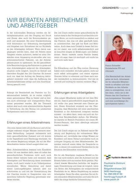 Gesundheitsmagazin 2016