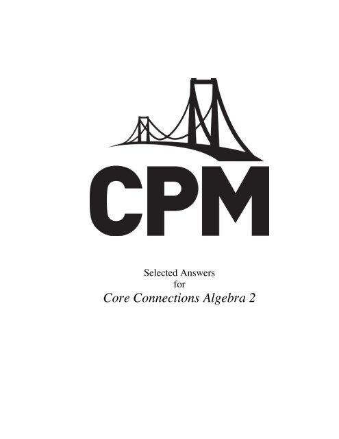 Core Connections Algebra 2