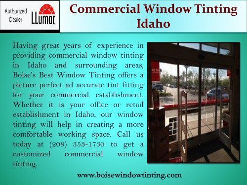 Commercial Window Tinting Idaho|Boise Window Tinting