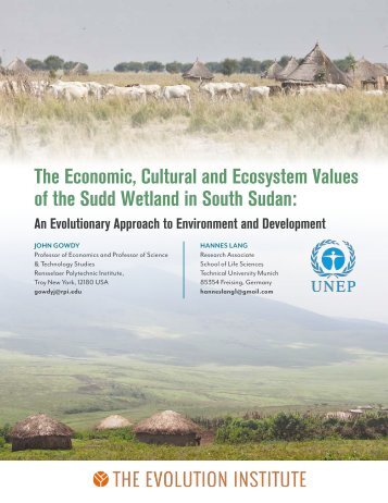 The Economic Cultural and Ecosystem Values of the Sudd Wetland in South Sudan