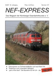 NEF-EXPRESS - Nürnberger Eisenbahnfreunde eV