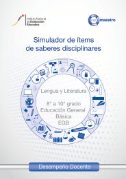 Simulador de ítems de saberes disciplinares