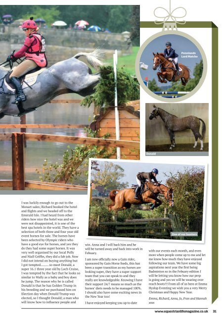 Equestrian Life December 16 - January 17