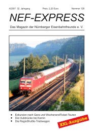 NEF-EXPRESS - Nürnberger Eisenbahnfreunde eV