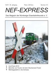 NEF-EXPRESS - Nürnberger Eisenbahnfreunde eV