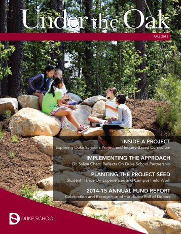 Duke School Under the Oak Magazine, Fall 2015