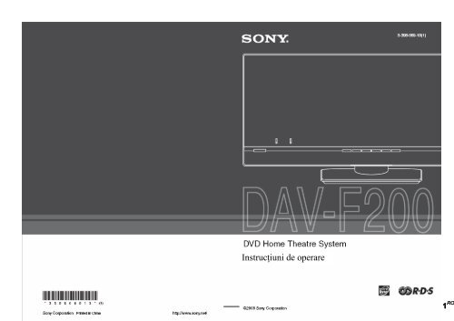 Sony DAV-F200 - DAV-F200 Istruzioni per l'uso Rumeno