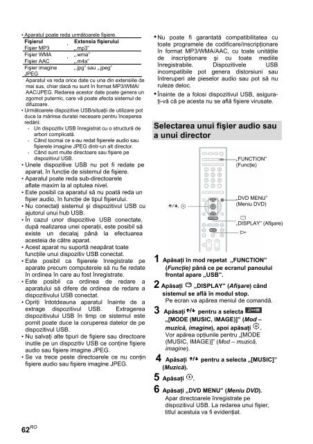 Sony DAV-F200 - DAV-F200 Istruzioni per l'uso Rumeno