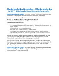 Mobile Marketing Revolution Review-$24,700 BONUS & DISCOUNT 
