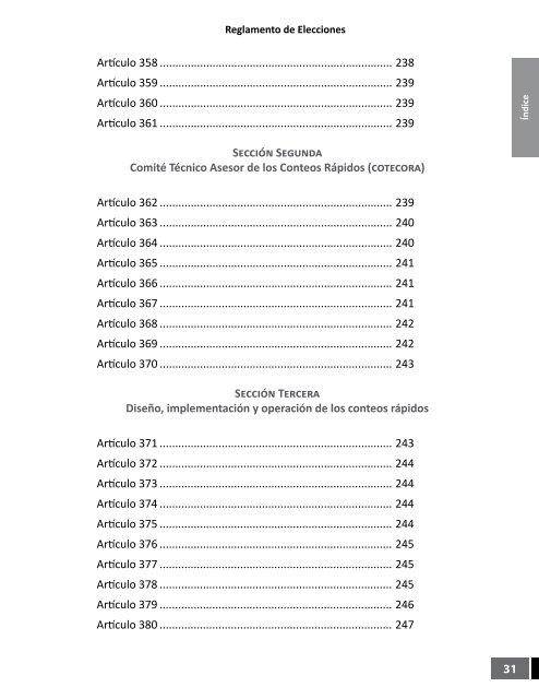 Reglamento de Elecciones