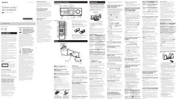 Sony CMT-SBT100B - CMT-SBT100B Istruzioni per l'uso Albanese