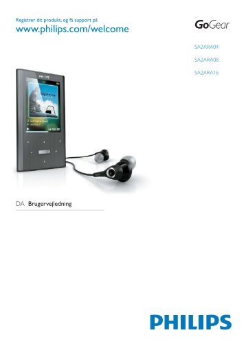 Philips GoGEAR Baladeur MP4 - Mode dâemploi - DAN