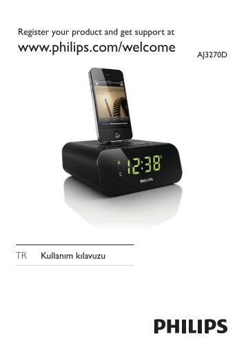 Philips Radio-rÃ©veil pour iPod/iPhone - Mode dâemploi - TUR