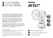 Philips Avent Tire-lait manuel - Mode dâemploi - CFR