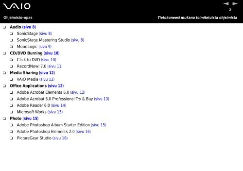 Sony VGN-A217M - VGN-A217M Manuale software Finlandese