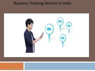 Business tracking devices in india For Safety