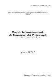 Revista Interuniversitaria de Formación del Profesorado