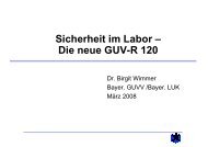 Sicherheit im Labor – Die neue GUV-R 120